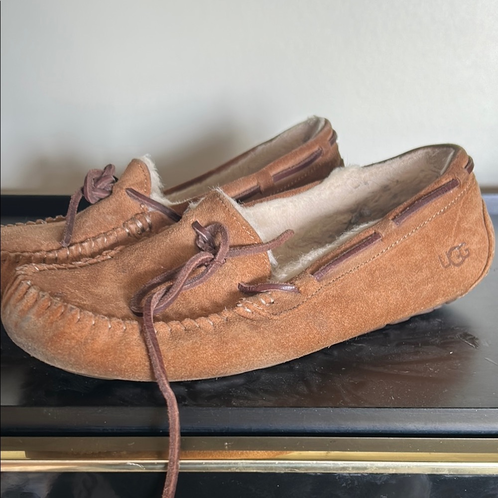 UGG Brown Suede Slippers
